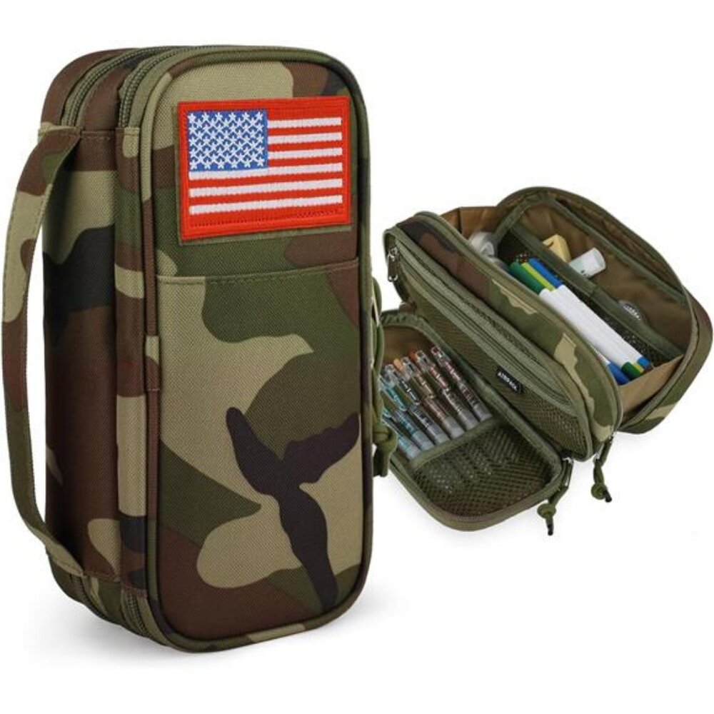 Tactical Pencil Case for Boy,Large Capacity Pencil Pouch,Marker Organizer Case